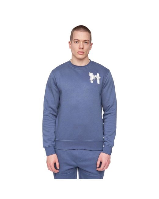 Henleys Blue Moorehen Sweatshirt for men