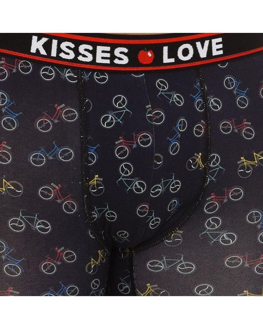 Kisses&Love Blue Gift Box Of Kl6000 Boxers And Socks for men