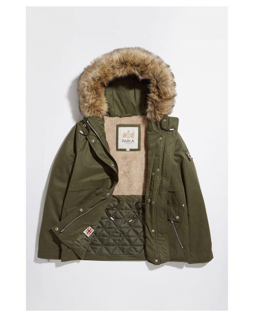 Parka London Brown Wanderer Short-Length Faux Fur Jacket
