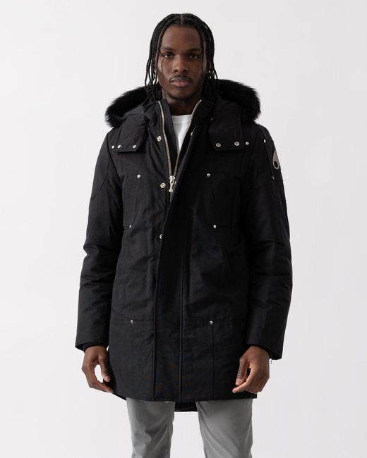 Moose Knuckles Black Original Stirling Neoshear Parka for men