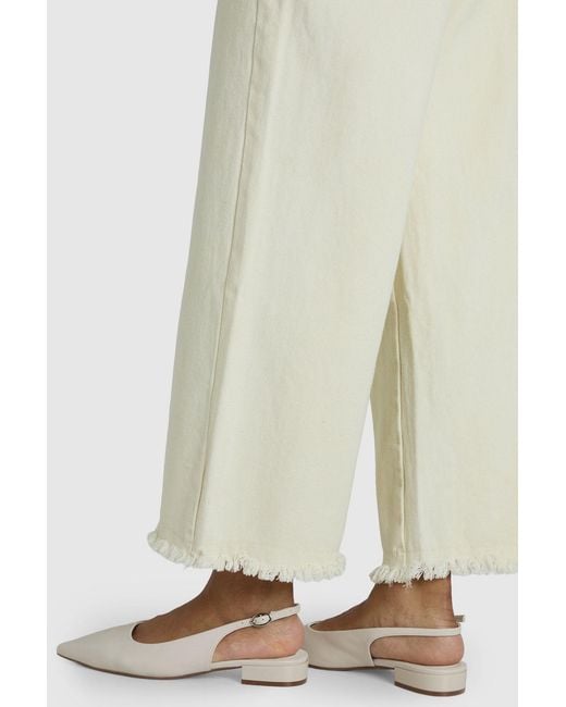 Boohoo Natural Wide Fit Slingback Pointed Flats