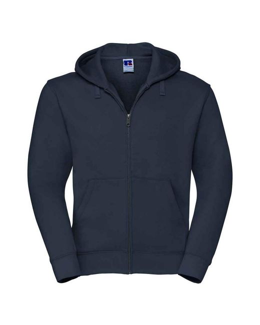 Russell Blue Authentic Hooded Sweatshirt (French) for men