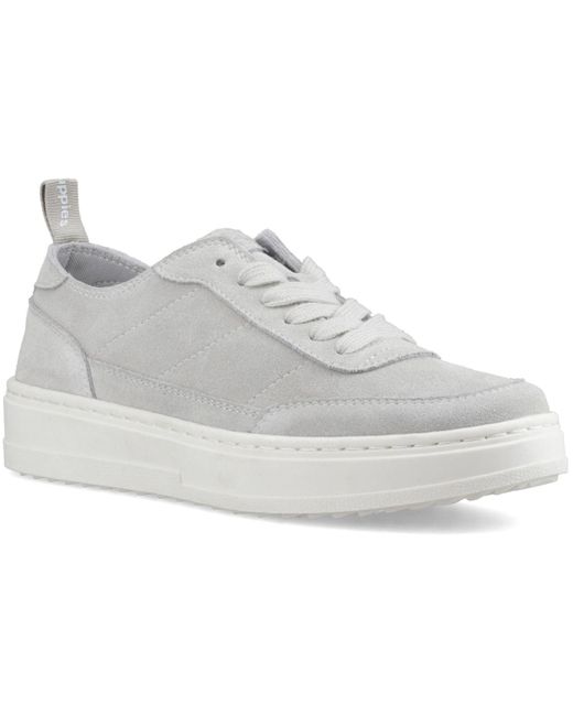 Hush Puppies Gray Nesta Leather Standard Trainers