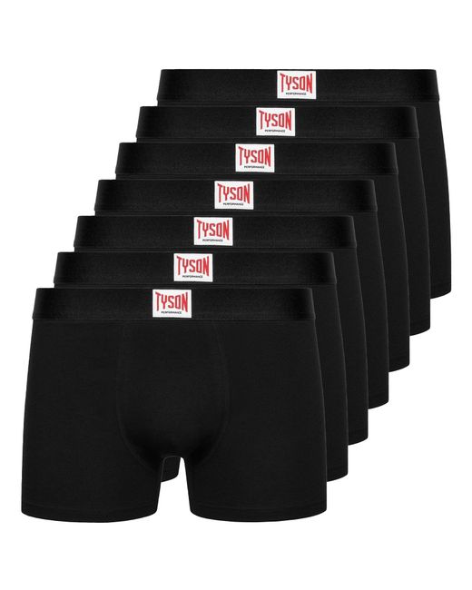 Tyson Black 7Pk Boxer Shorts for men