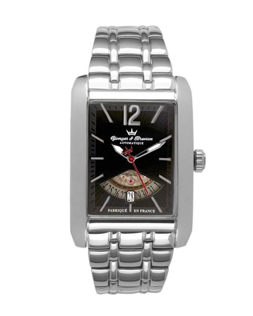 Yonger Gray Stainless Steel Band With Dial for men