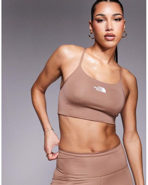 The North Face Gray Flex Logo Low Support Bra