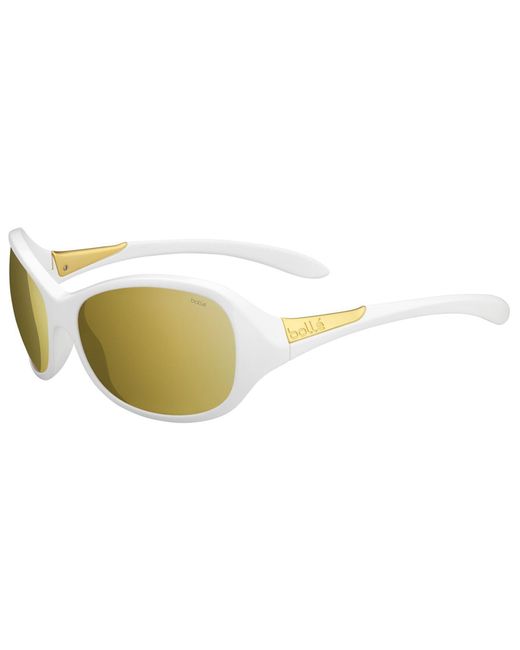 Bolle White Bollé Grace Cat 3 Shinny Sunglasses