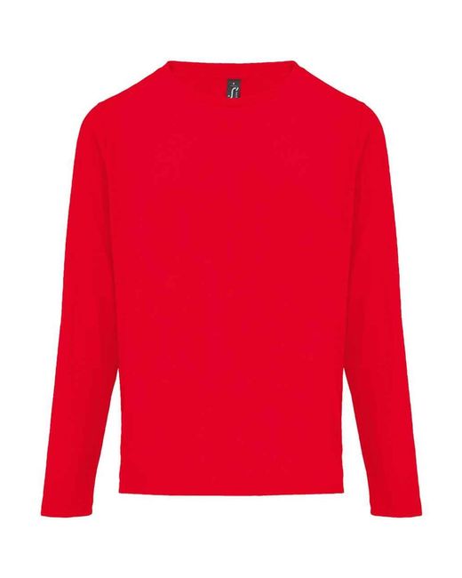 Sol's Red Ladies Monarch Long-Sleeved T-Shirt