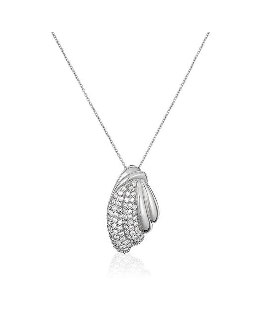 Orphelia Metallic 925 Sterling Chain With Pendant