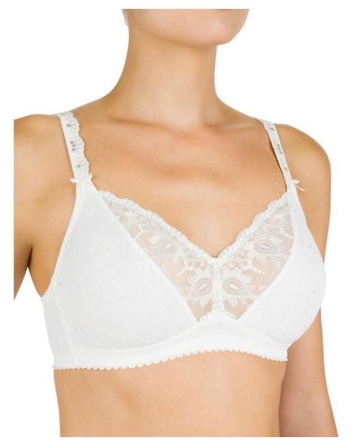 Felina White Conturelle By Symphony Non-Wired Bra