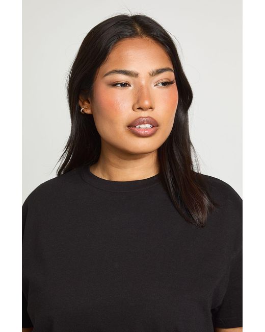Boohoo Black Plus Basic Oversized Short Sleeve T-Shirt