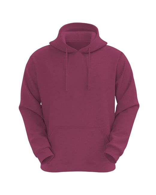 VR2 Denim Purple Plain Hoodie Long Sleeve Pullover for men