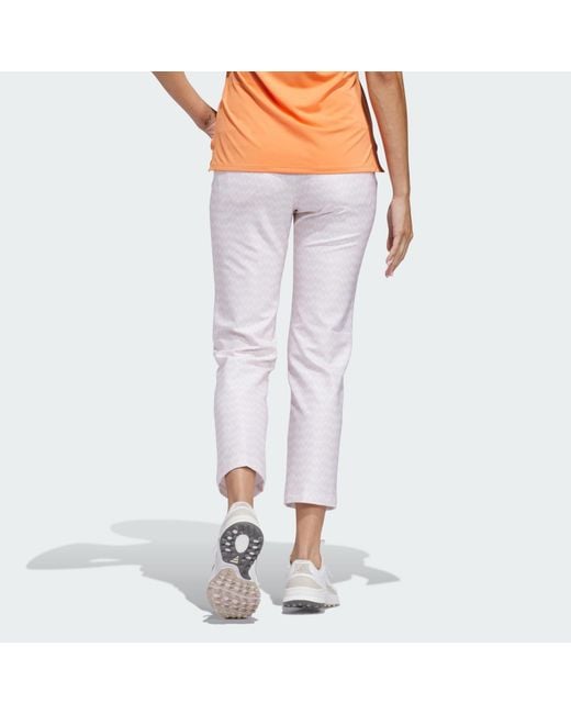 Adidas Originals Purple Ultimate365 Printed Ankle Pants