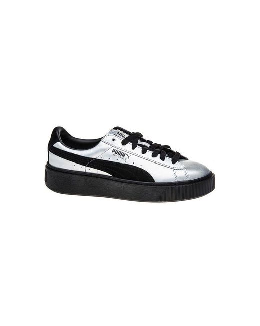 PUMA Black Basket Platform Explosive Trainers