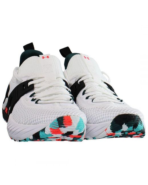 Under Armour Brown Project Rock 4 Marble Trainers for men