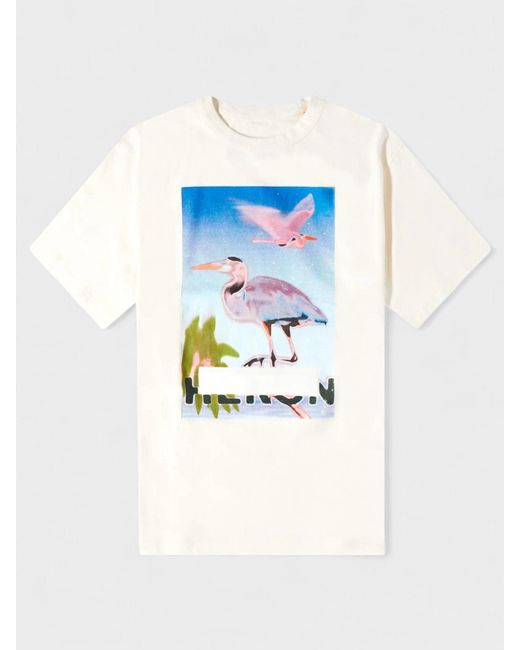Heron Preston Blue Censored Short Sleeeve Tee Off for men