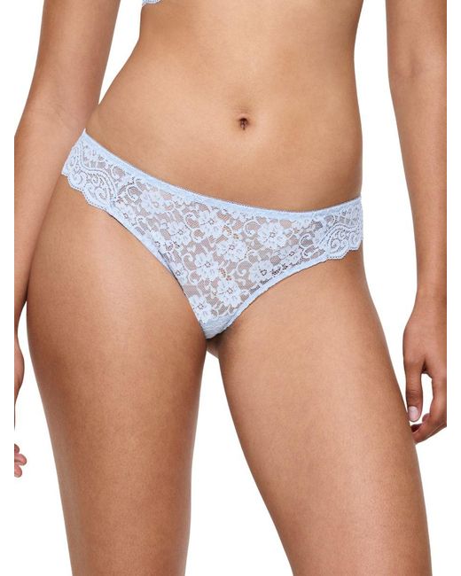 Triumph Blue Amourette Hipster Thong