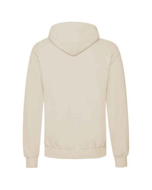 Fruit Of The Loom White Adults Classic Hooded Sweatshirt