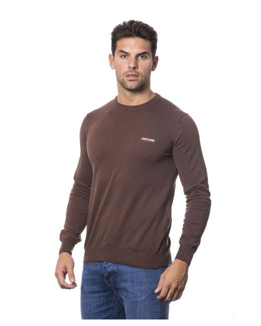 Roberto Cavalli Purple Sport Marrone Sweater for men