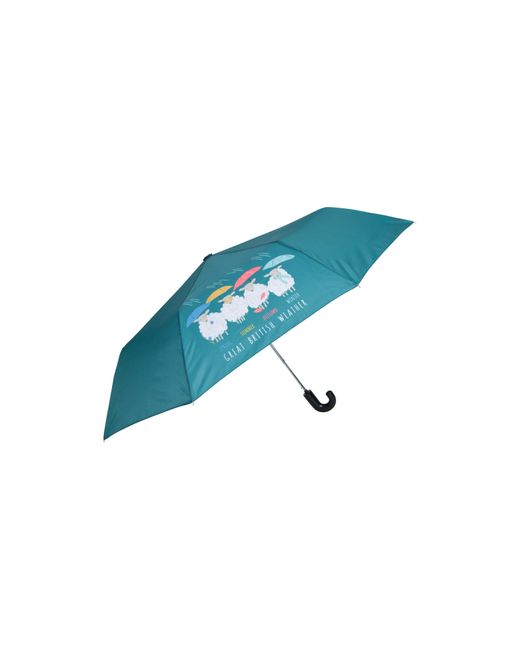Mountain Warehouse Bloemen Wandelende Vouwparaplu (teal) in het Blue