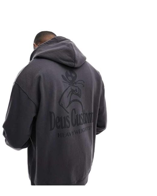 Deus Ex Machina Black Heavyweights Hoodie for men