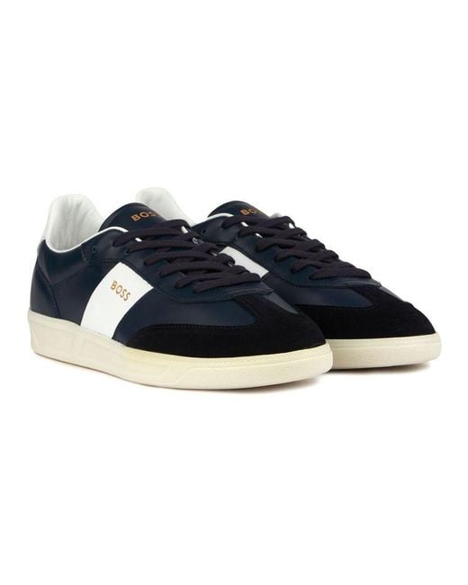 Boss Blue Brandon Tenn Trainers for men