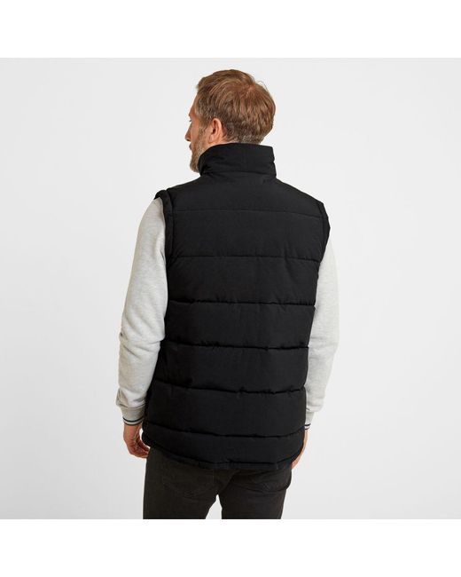 TOG24 Black Barmston Insulated Gilet for men