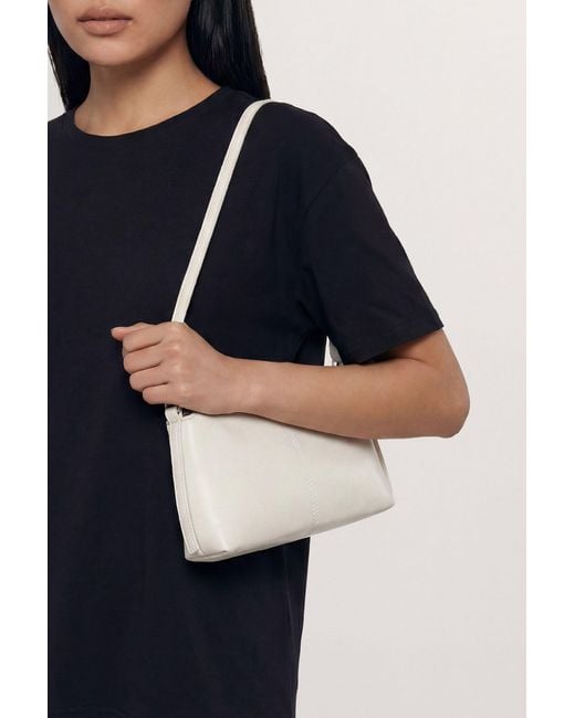 MissPap Blue Faux Leather Slouchy Shoulder Bag