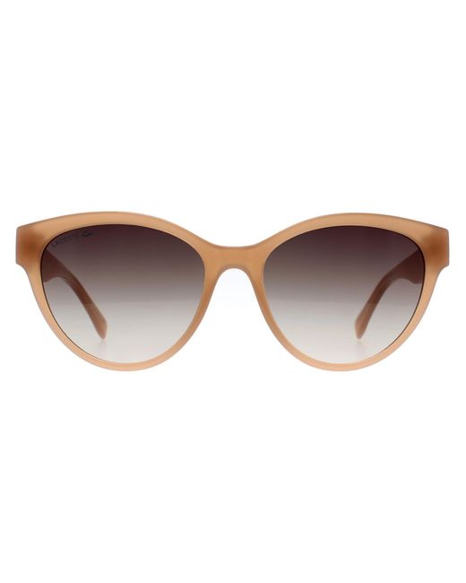 Lacoste Cat Eye Dames Naakt Grijs Kleurverloop L983s in het Brown
