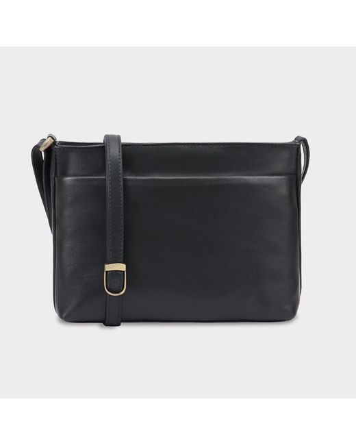 Lloyd Baker Black Tamarra Leather Cross Body Bag
