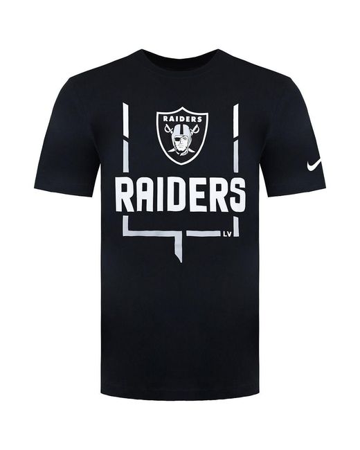 Nike Black Nfl Las Vegas Raiders Legend Goal Post T-Shirt for men