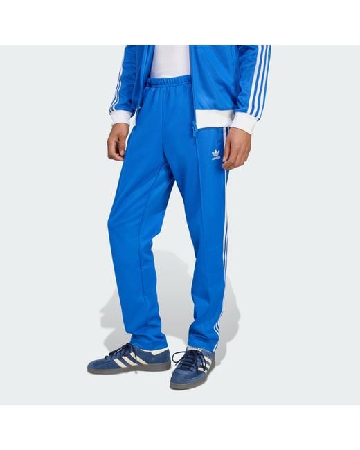 Adidas Originals Blue Adicolor Classics Beckenbauer Track Pants for men