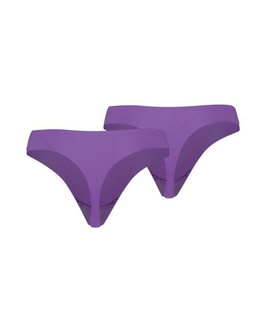 PUMA Purple Seamless String Thong Underwear