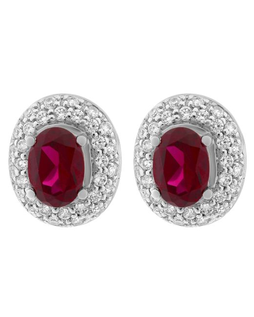 Orphelia 'udine' Dames 925 Sterling Zilveren Oorbellen in het Red