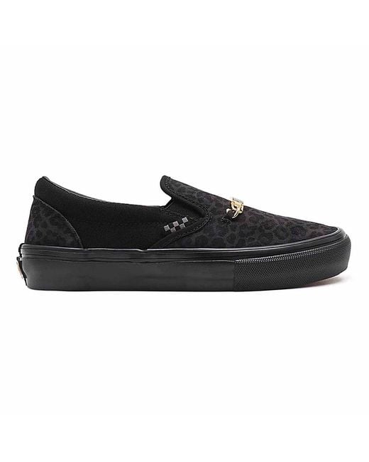 Vans Black Cher Strauberry Skate Shoes Leather for men