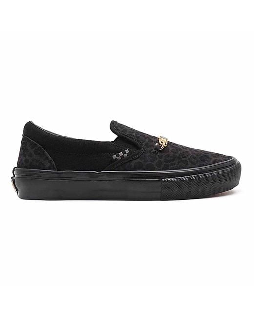 Vans Black Cher Strauberry Skate Shoes Leather for men