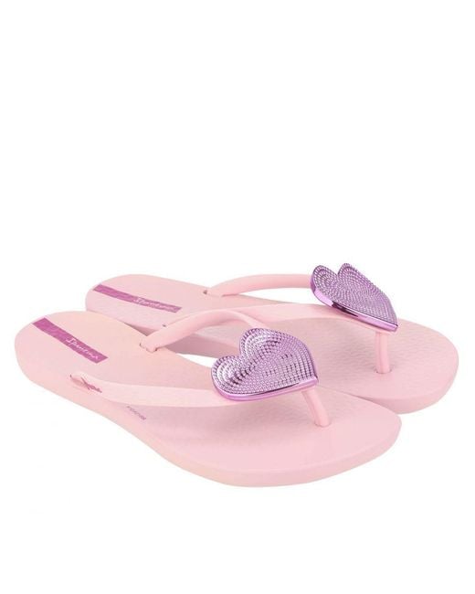 Ipanema Pink Girls Girl's Maxi Heart Beach Shoe
