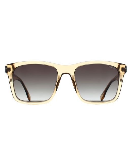 Police Brown Square Shiny Havana Gradient Spln35V Champ 9 for men
