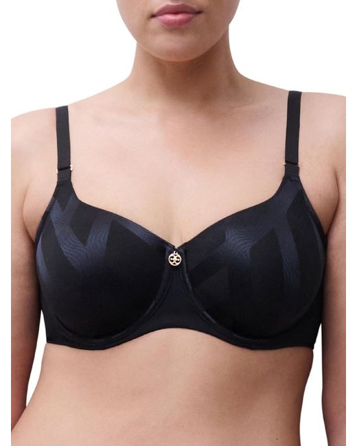 Chantelle Black Glaze Very Covering Moulded Bra