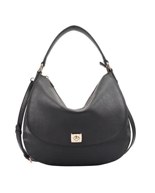 Paul Costelloe Black Manoa Leather Multi Way Bag