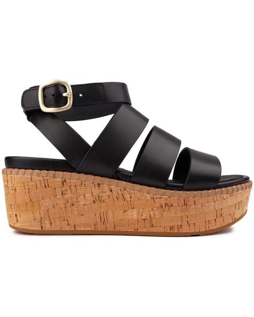 Fitflop Blue Eloise Strappy Wedge Sandals
