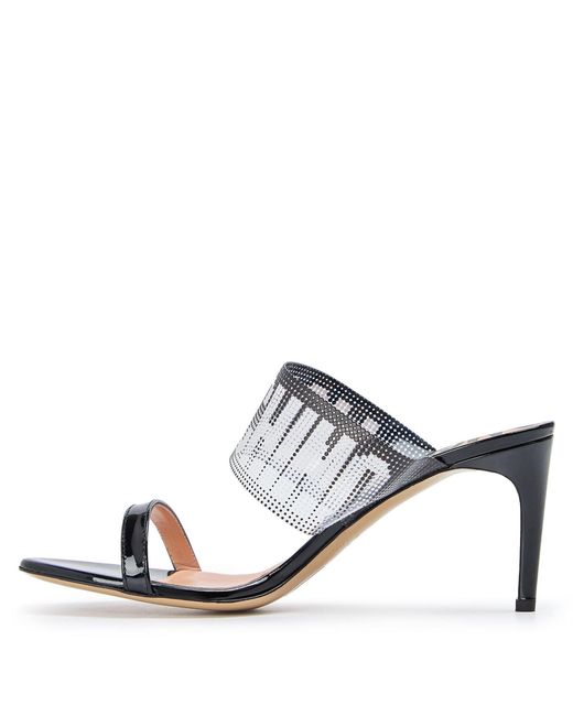 Moschino White Flatform Sandals
