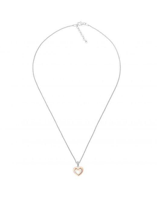 Orphelia Metallic 'Debby' 925 Sterling Chain With Pendant