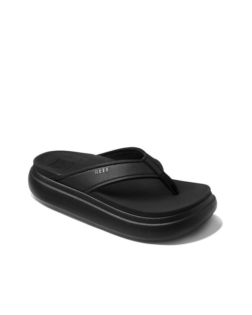 Reef Black Cushion Bondi Sandals
