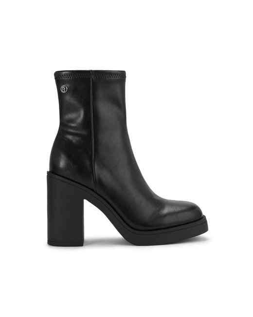 KG by Kurt Geiger Black Twist Ankle Boots