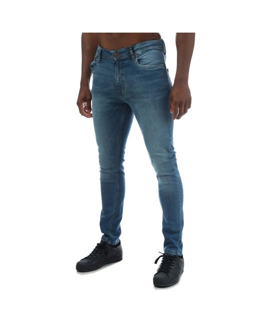 Duck and Cover Blue Doves Slim-Fit Jeans for men