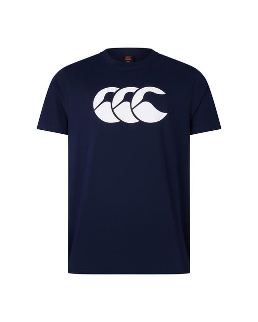 Canterbury Blue Logo Organic Cotton T-Shirt for men