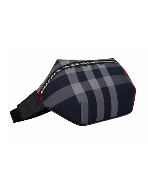 Burberry Blue Sonny Check Bumbag for men