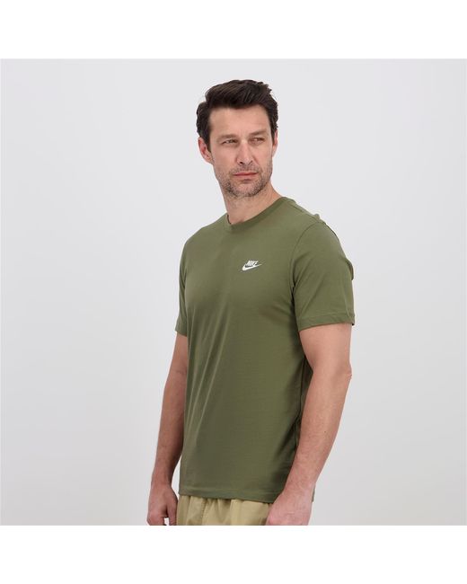 Nike Green Sportswear Club T Shirt for men