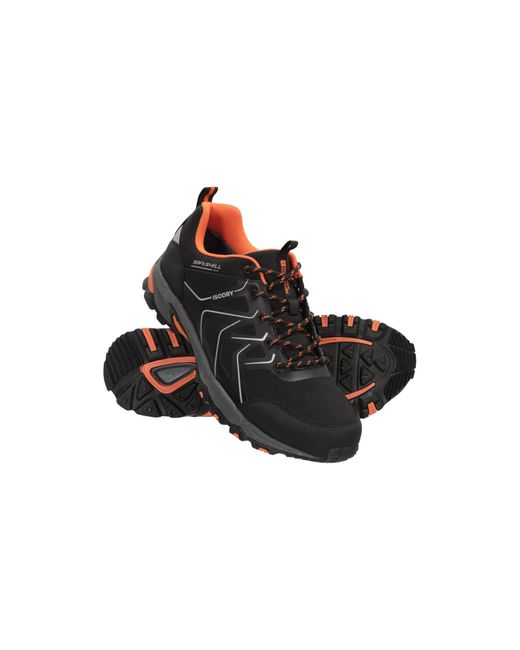 Mountain Warehouse Herren Shadow Softshell Wasserdichte Wanderschuhe in Black für Herren